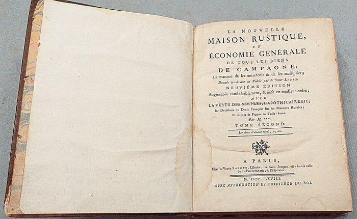Louis Liger - La nouvelle Maison Rustique, ou Économie, Antiek en Kunst, Antiek | Boeken en Manuscripten
