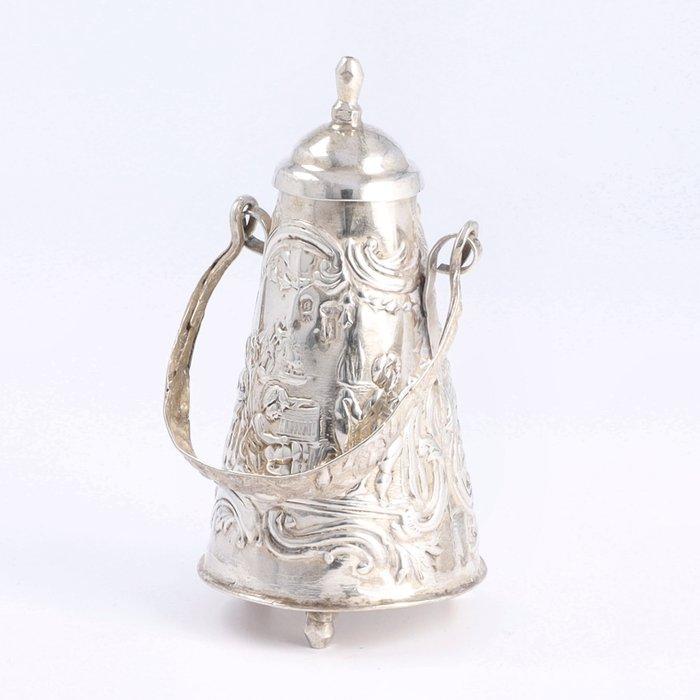 NO RESERVE - Miniatuur Kolenemmer - Figurine - Argent 833, Antiek en Kunst, Antiek | Zilver en Goud