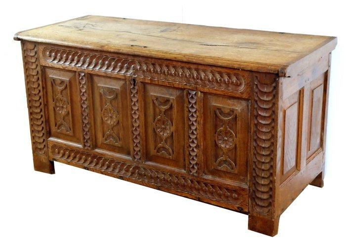 Kist - eikenhout, Antiek en Kunst, Antiek | Overige Antiek