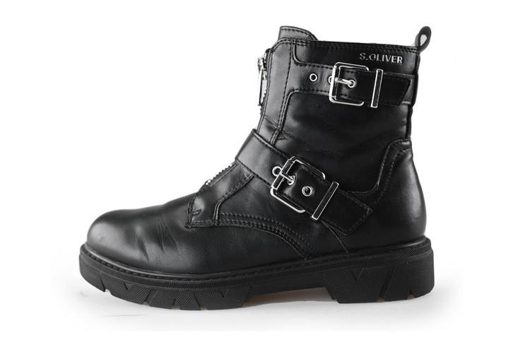 s. Oliver Biker boots in maat 39 Zwart | 5% extra korting, Kleding | Dames, Schoenen, Zwart, Gedragen, Overige typen, Verzenden