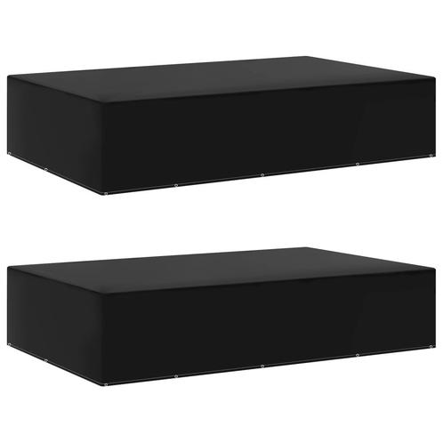 vidaXL Tuinmeubelhoezen 2 st met 12 oogjes 325x205x70 cm, Tuin en Terras, Tuinmeubel-accessoires, Nieuw, Verzenden