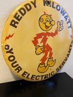 Vintage Reddy Kilowatt émaillé panneau publicitaire –