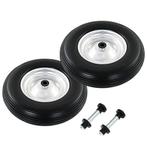 vidaXL Kruiwagenwielen met assen 4,00-8 390 mm massief PU 2, Verzenden