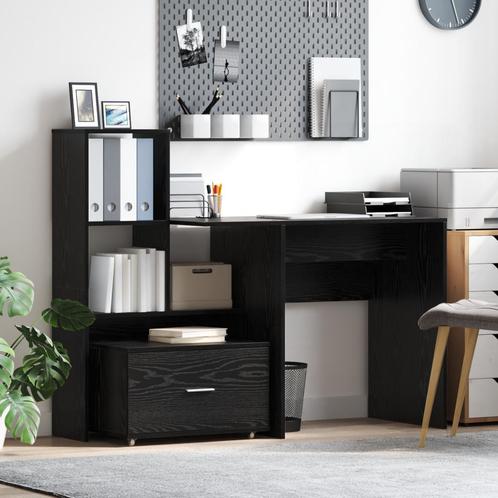 vidaXL Lade Kast in Zwarte Eik 55x45x33,5 cm van Geengineerd, Huis en Inrichting, Kasten | Overige, Nieuw, Verzenden
