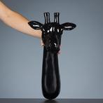 Figure - Zwarte giraf als muurhanger - 1,2 kg - polyresin