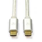 Huawei oplaadkabel | USB C  USB C 3.0 | 2 meter, Télécoms, Téléphonie mobile | Accessoires & Pièces, Verzenden