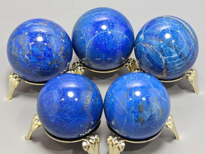 Lapis Lazuli Top Blauw Natuurlijke Steen Sferen - Hoogte: 55, Antiek en Kunst, Curiosa en Brocante