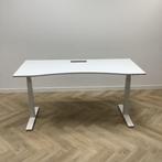 Kinnarps P-serie,  Elektrisch zit-sta bureau, 180x80 cm, wit, Huis en Inrichting, Bureaus, In hoogte verstelbaar, Gebruikt, Stabureau