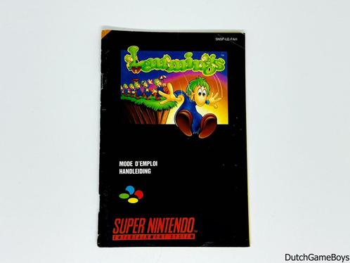 Super Nintendo / SNes - Lemmings - FAH - Manual, Games en Spelcomputers, Games | Nintendo NES, Gebruikt, Verzenden