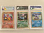 Pokémon - 3 Graded card - Wartortle, Venusaur, Charizard, Hobby en Vrije tijd, Verzamelkaartspellen | Pokémon, Nieuw