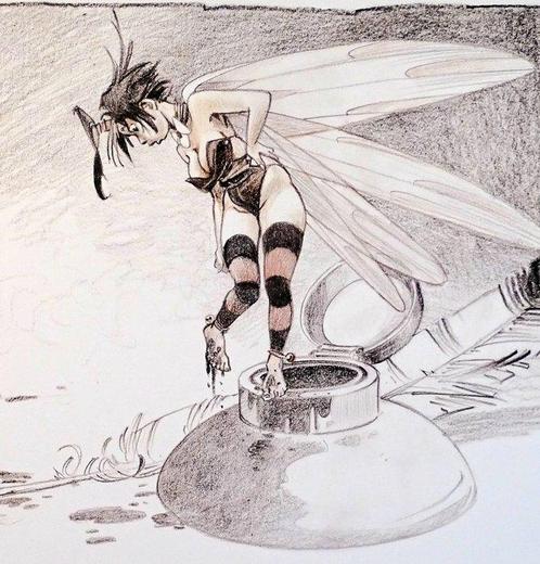 Loisel, Régis - 1 Offset Print - Clochette - Lencrier -, Boeken, Strips | Comics