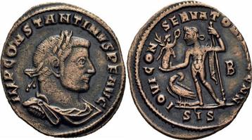Roemisches Kaiserreich Constantinus I Follis Siscia 313 I..., Verzenden