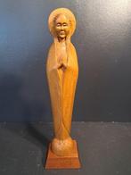 Beeld, Heilige Maria houtsnijwerk - 34 cm - Hout, Antiek en Kunst