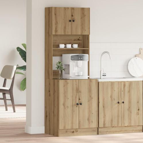 vidaXL Keukenkast Artisan Eiken 60 x 50 x 180 cm Geengineerd, Huis en Inrichting, Kasten | Overige, Nieuw, Verzenden