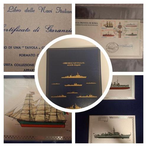 Italië, Italiaanse scheepsboeken op zilveren platen (16x50g, Antiek en Kunst, Antiek | Boeken en Manuscripten