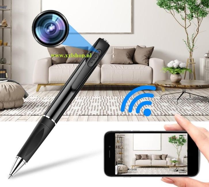 Spy pen spionage verborgen camera audio video FULLHD + WIFI, Audio, Tv en Foto, Overige Audio, Tv en Foto, Nieuw, Verzenden