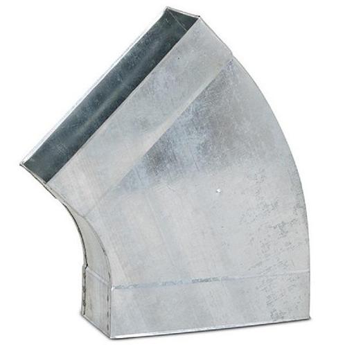 Rechthoekige (instort) bocht 45º horizontaal - 220mm x 80mm, Doe-het-zelf en Bouw, Ventilatie en Afzuiging, Nieuw, Verzenden