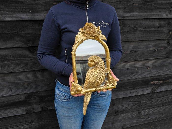 Parrot Gold - Spiegel - Glas, Hars, Antiquités & Art, Art | Objets design
