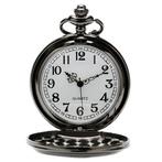 Fako® - Zakhorloge - XXL - Geo - Ø 47mm - Zwart, Handtassen en Accessoires, Horloges | Heren, Verzenden, Nieuw