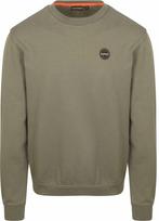 Napapijri Badge Sweater Olijfgroen maat Maat 48/50 (M) Heren, Nieuw, Napapijri, Groen, Verzenden