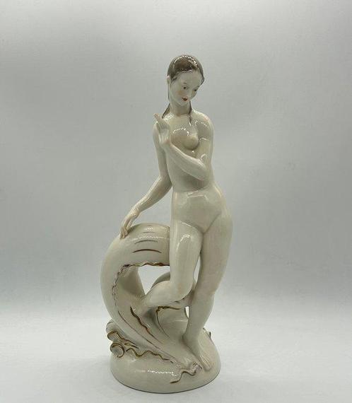 Schwarzburger Werkstätten - Figuur - Art Deco Nude Lady -, Antiek en Kunst, Antiek | Glaswerk en Kristal
