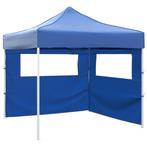 vidaXL Vouwtent met 2 wanden 3x3 m blauw, Tuin en Terras, Partytenten, Verzenden, Nieuw