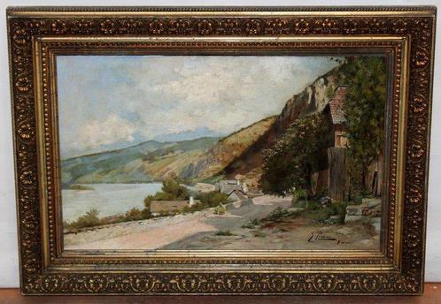 Guillem Roca i Sanpere (1860-1939) - Paisaje de Viena, Antiek en Kunst, Kunst | Schilderijen | Klassiek