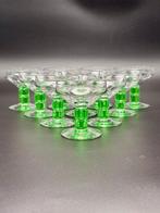Verreries Doyen - Champagneglas (10) - Uraniumglas - Art