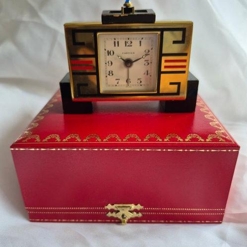 Bureauklok - Cartier -   Messing, gelakt - 1990-2000, Antiek en Kunst, Antiek | Klokken