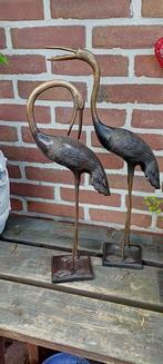 Paar bronzen vogels - 52 cm - Figuur  (2) - Brons