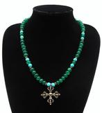 Emeraude, Howlite turquoise - Boeddhistische ketting -