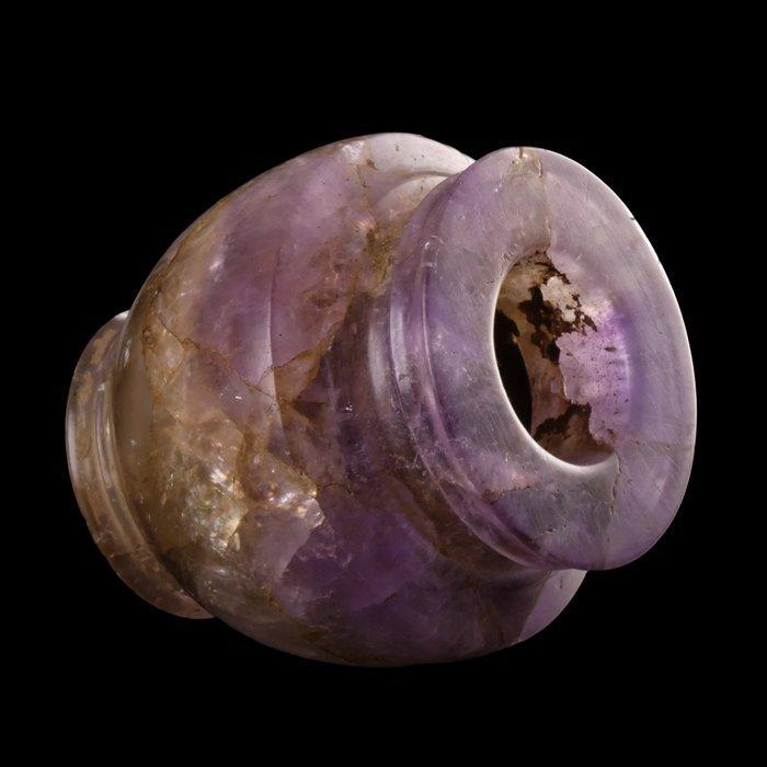 Oud-Romeins Amethist Cosmetica potje, Antiquités & Art, Antiquités | Autres Antiquités