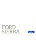 1989 FORD SIERRA INSTRUCTIEBOEKJE DUITS