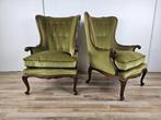 Fauteuil (2) - Fauteuils bergère de style Louis XV en noyer