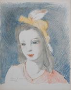 Marie Laurencin (1883-1956) - Portrait de jeune femme, Antiek en Kunst