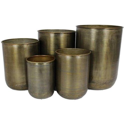 Pot de fleurs (5) - Métal - pots de fleurs, Antiek en Kunst, Kunst | Designobjecten