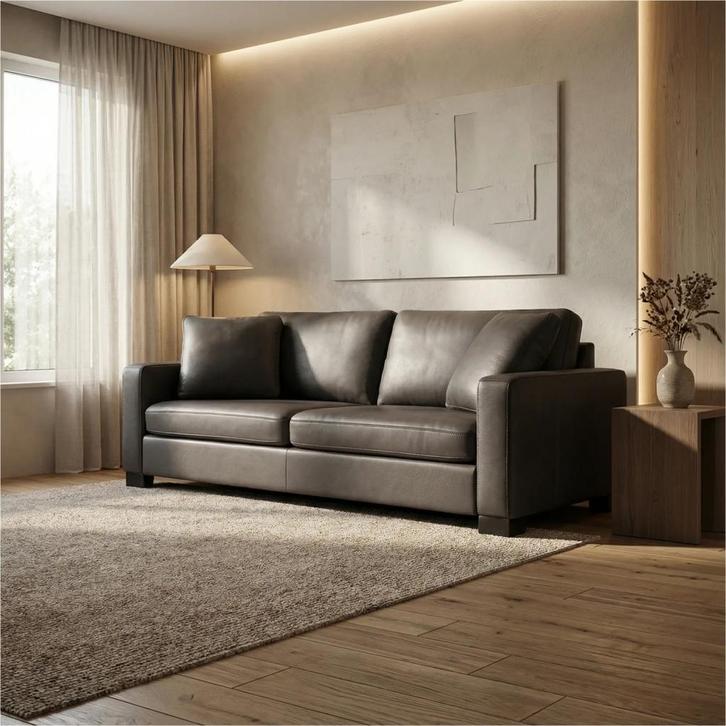 Leren armkussen voor bank (zelfde kleur als bank) - CA., Huis en Inrichting, Zetels | Zetels, Minder dan 75 cm, Nieuw, Leer, Ophalen of Verzenden