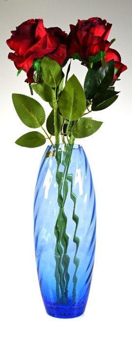 Egermann - Vaas - Kristal - Blue Vase Egermann, Antiek en Kunst, Antiek | Glaswerk en Kristal