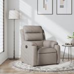 vidaXL Fauteuil verstelbaar stof taupe, Verzenden, Nieuw