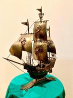 Navire, caravelle en bronze faite à la main - Bronze, Antiquités & Art