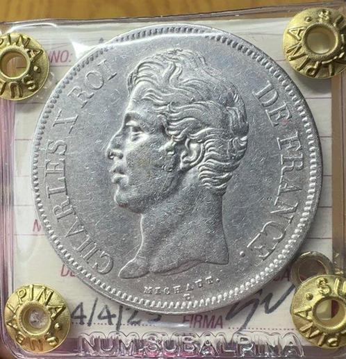 Frankrijk. Charles X. 5 Francs 1828-D, Lyon (Zonder, Postzegels en Munten, Munten | Europa | Euromunten