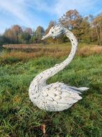 Figuur - Levensechte zwaan - IJzer, Antiek en Kunst