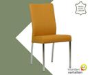 Leren eetkamerstoel Comfort - Toledo Leem (geel/bruin) -, Overige kleuren, Nieuw, Leer, Ophalen of Verzenden