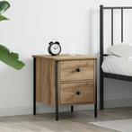 vidaXL Nachtkastje met lade artisanaal eikenkleurig 40 x 42, Huis en Inrichting, Slaapkamer | Nachtkastjes, Verzenden, Nieuw