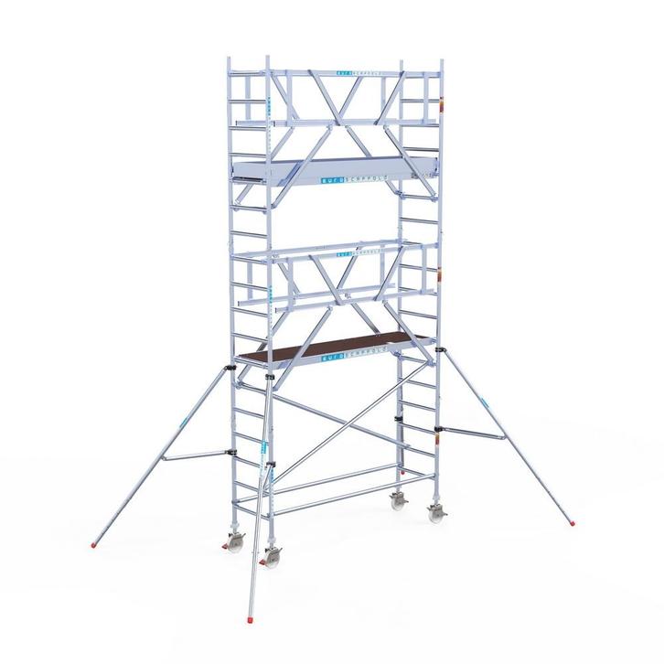 Rolsteiger Professional 75x250 6,2m werkhoogte vrijstaand, Doe-het-zelf en Bouw, Steigers, Rolsteiger of Kamersteiger, Nieuw, 5 meter of hoger