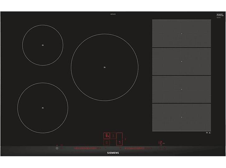 Siemens -  Kookplaat Inbouw Inductie Breedte 81.2 Cm - Zwart, Elektronische apparatuur, Kookplaten, Inductie, Nieuw, Verzenden