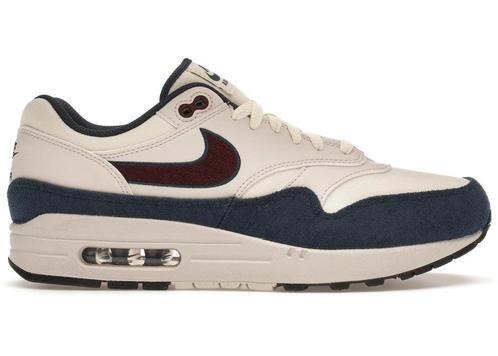 Nike Air Max 1 Coconut Milk Burgundy Crush Navy - Maat 42 EU, Kleding | Heren, Schoenen, Ophalen of Verzenden