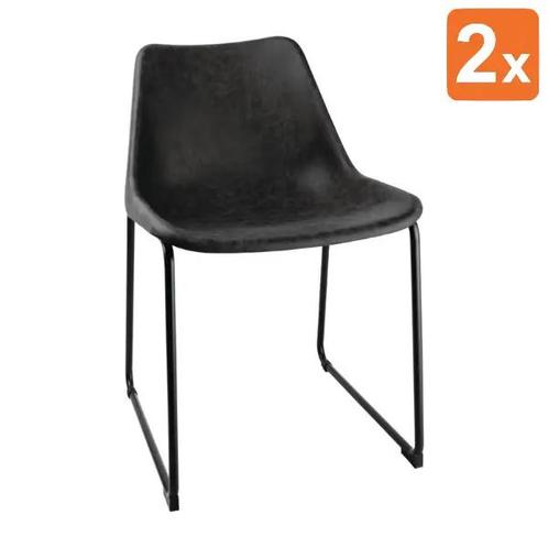 Stoelen | RODEO | Kunstleer/Staal | Black | Indoor | 2, Zakelijke goederen, Horeca | Keukenapparatuur, Nieuw in verpakking, Verzenden