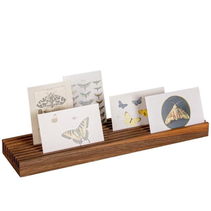 Vintlux Kaartenhouder Groove - Walnoten, Huis en Inrichting, Woonaccessoires | Lijsten, Verzenden