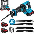 Vesto® Accu Reciprozaag – 21V Li-Ion – Incl. 2 Accu’s, Zaagb, Verzenden, Nieuw